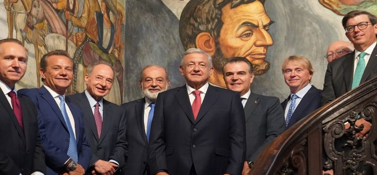 Cooperación económica, inversión, soberanía y justicia, los temas abordados entre AMLO y empresarios
