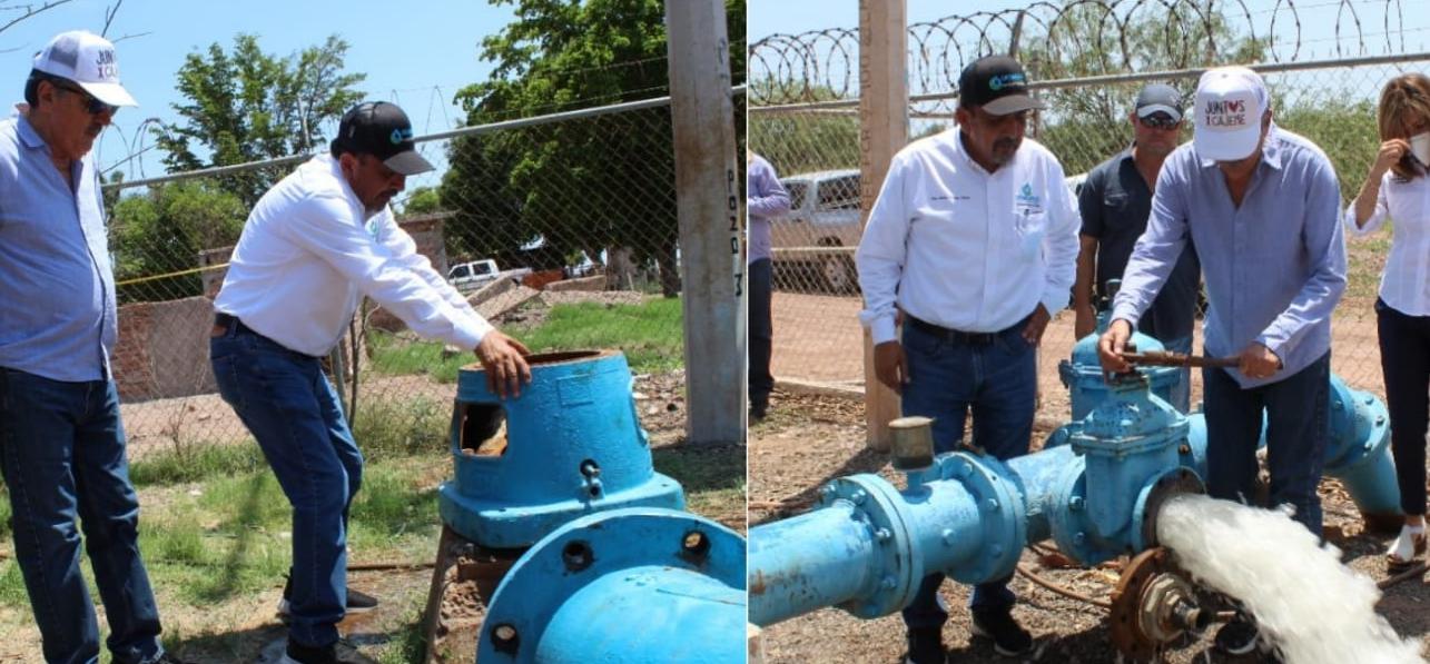SE RESTABLECE SERVICIO DE AGUA EN LA MAYOR PARTE DE PUEBLO YAQUI TRAS DAÑO PROVOCADO POR QUEMA DE GAVILLA.