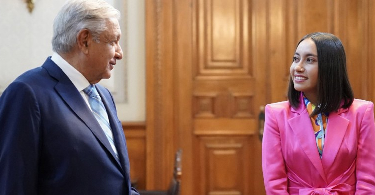 López Obrador se reúne con Katya Echazarreta; «orgullo de México», le dice