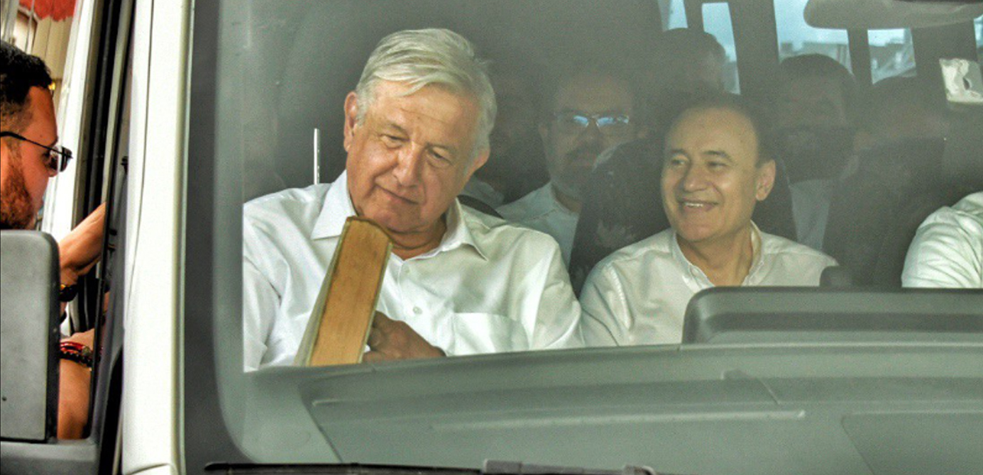 Supervisan gobernador Alfonso Durazo y presidente López Obrador proyecto de modernización de puertos fronterizos