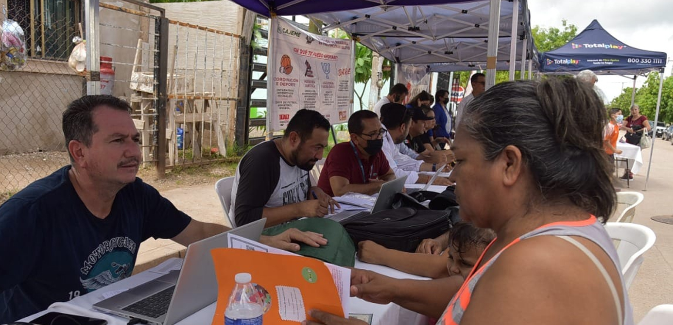 BENEFICIAN A FAMILIAS CAJEMENSES A TRAVÉS DE LA JORNADA BIENESTAR EN TU COLONIA