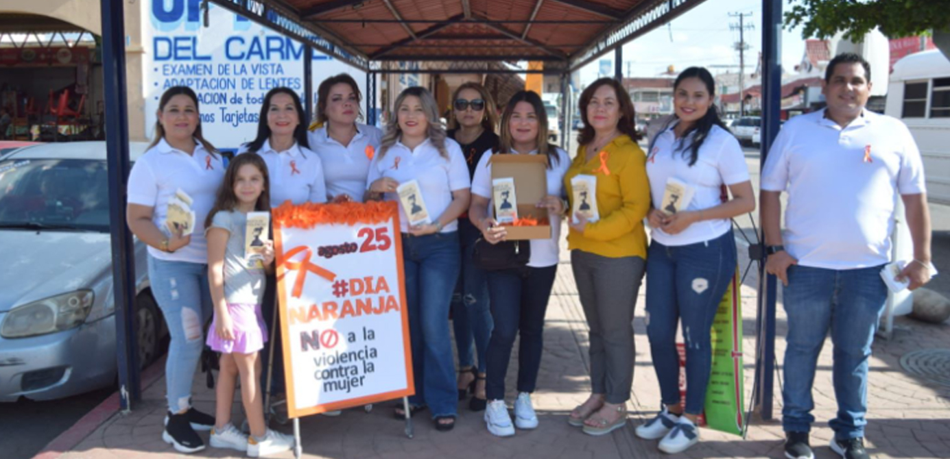 En “Día Naranja” El Instituto De La Mujer De Navojoa Sensibiliza A La No Violencia Contra La Mujer
