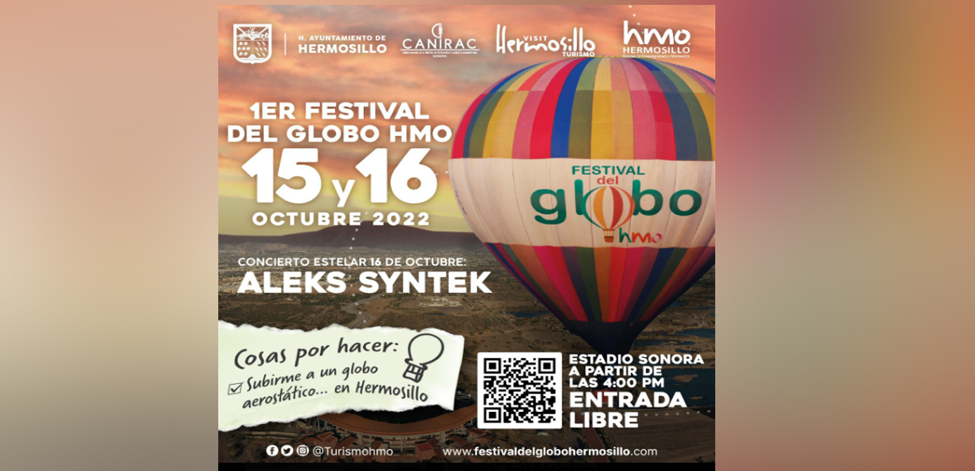 Inicia este viernes venta de boletos para el “Festival del Globo en Hermosillo”