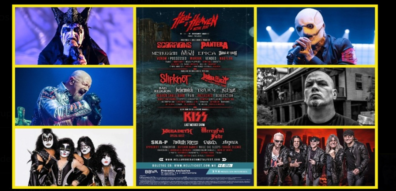 ¡Vienen Kiss, Scorpions y Slipknot! Checa el cartel completo del Hell and Heaven