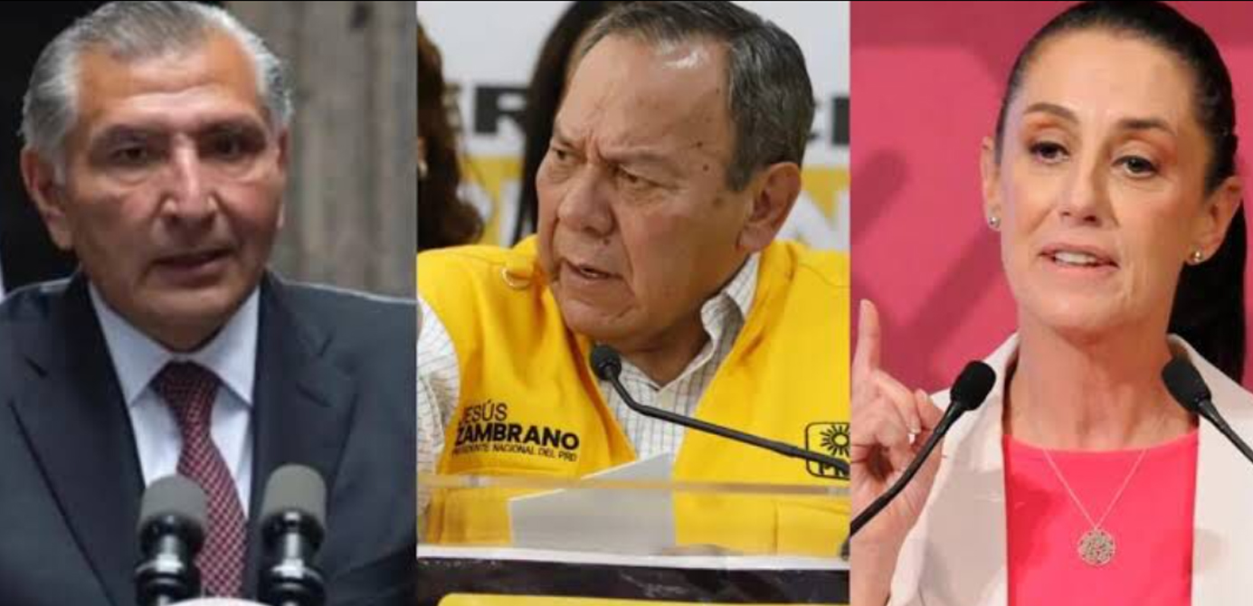 “Renuncien por el bien de México”: Jesús Zambrano se lanzó contra Adán Augusto López y Claudia Sheinbaum