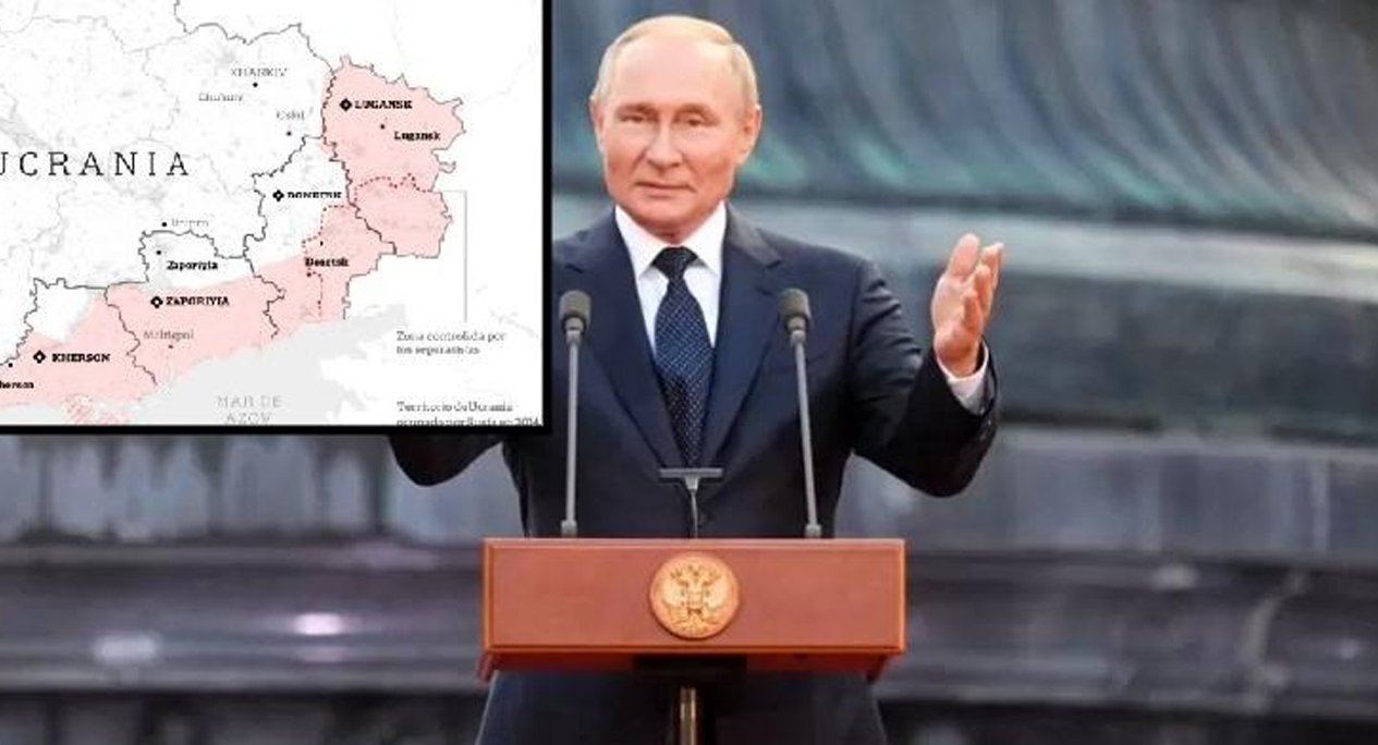 Inminente anexión: reconoce Putin independencia de regiones de Ucrania