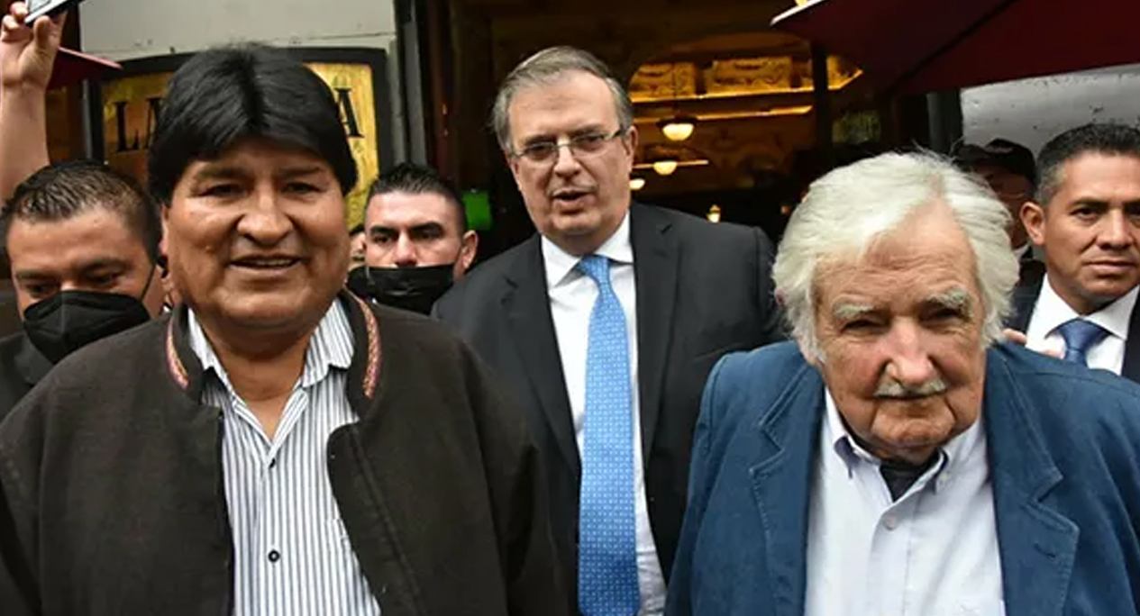 «México lindo y querido»: Marcelo Ebrard se reúne con Evo Morales y Mujica previo al Grito de Independencia