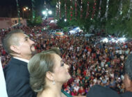 Encabeza presidente municipal Jesús Flores ceremonia del Grito de Independencia