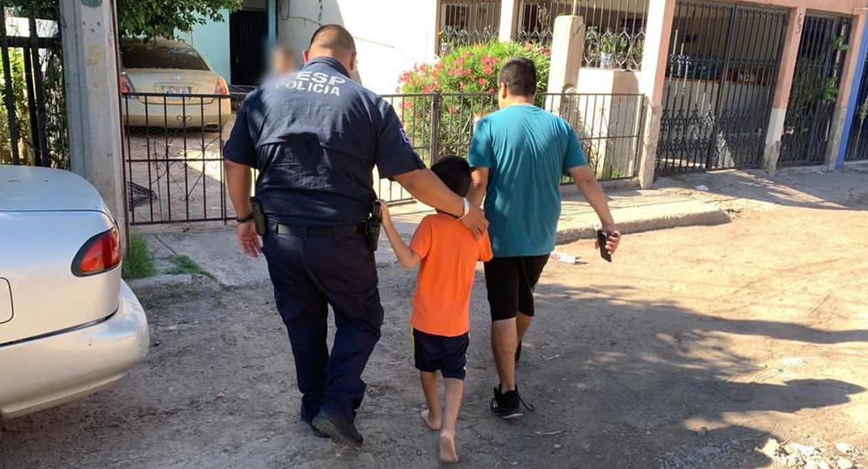 Localizan policías estatales a menor extraviado en Hermosillo