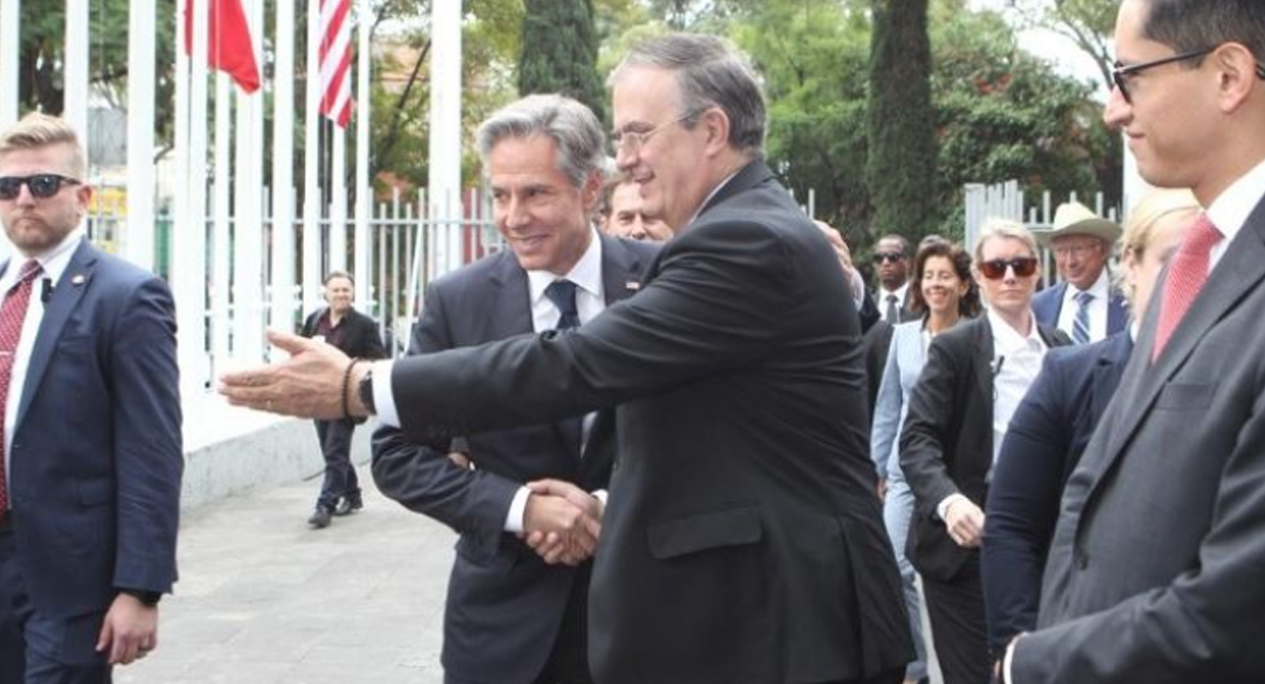 Visita de Antony Blinken a México: la comitiva de EU llega a Palacio Nacional para reunirse con AMLO