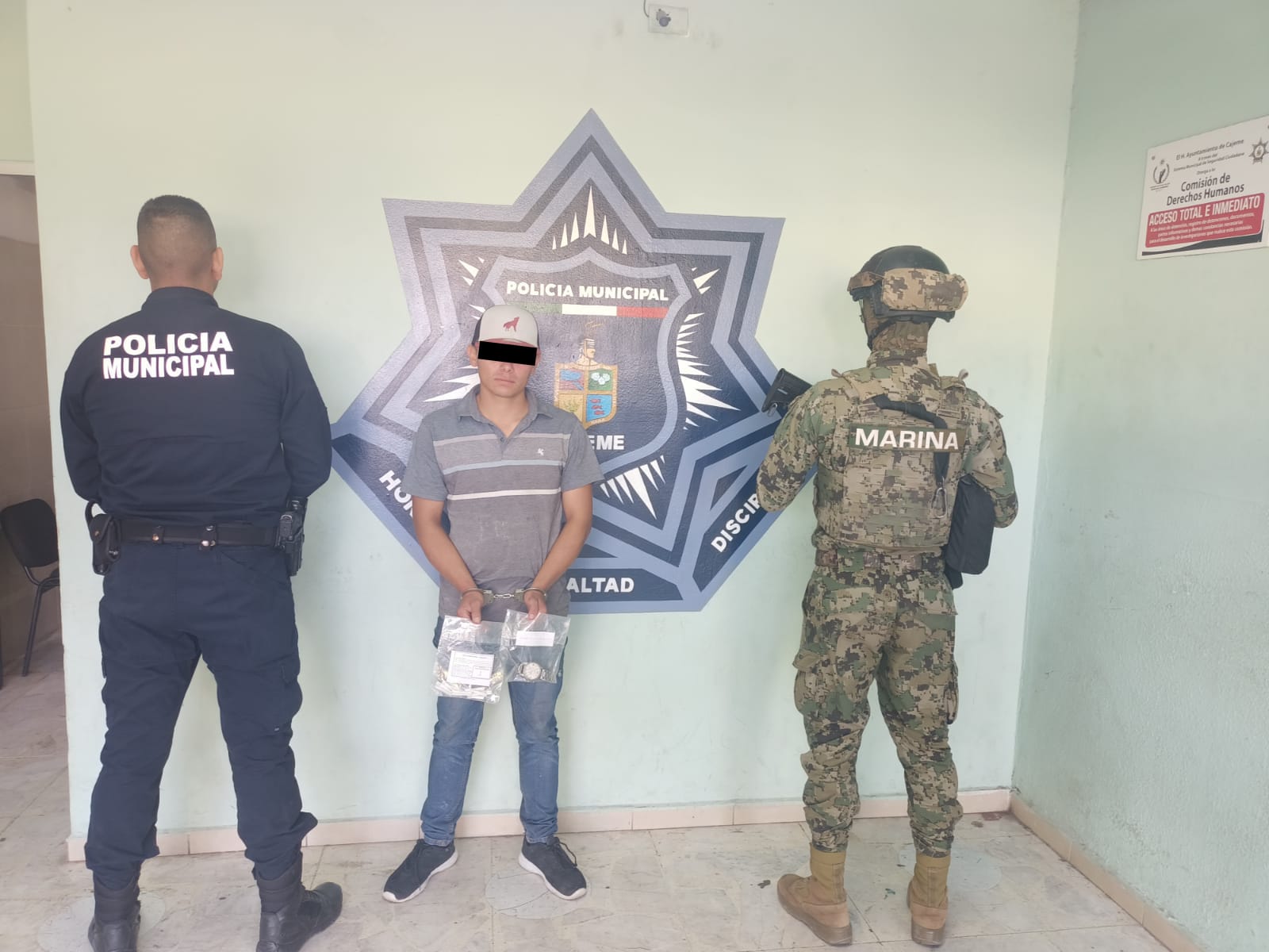 CAPTURA SSPM A SUJETO CON ENVOLTORIOS DE CRISTAL