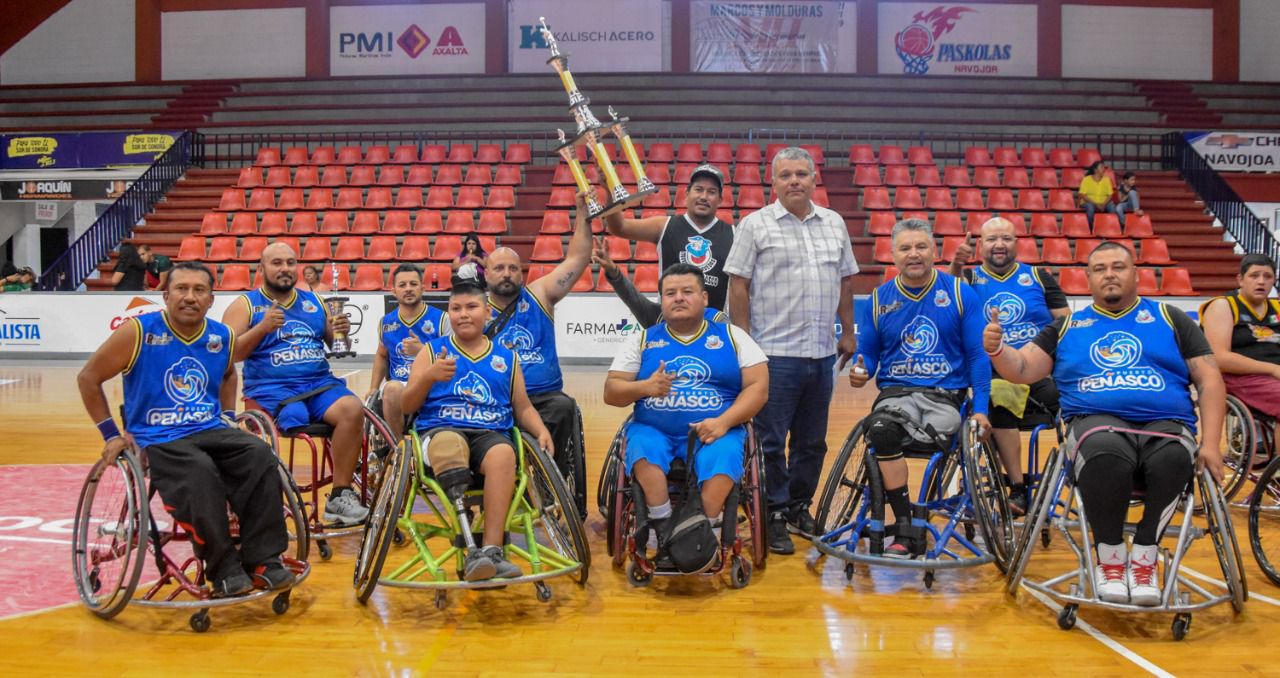 SE CORONA PUERTO PEÑASCO COMO CAMPEON DE TORNEO DE BASQUETBOL DE SILLA DE RUEDAS