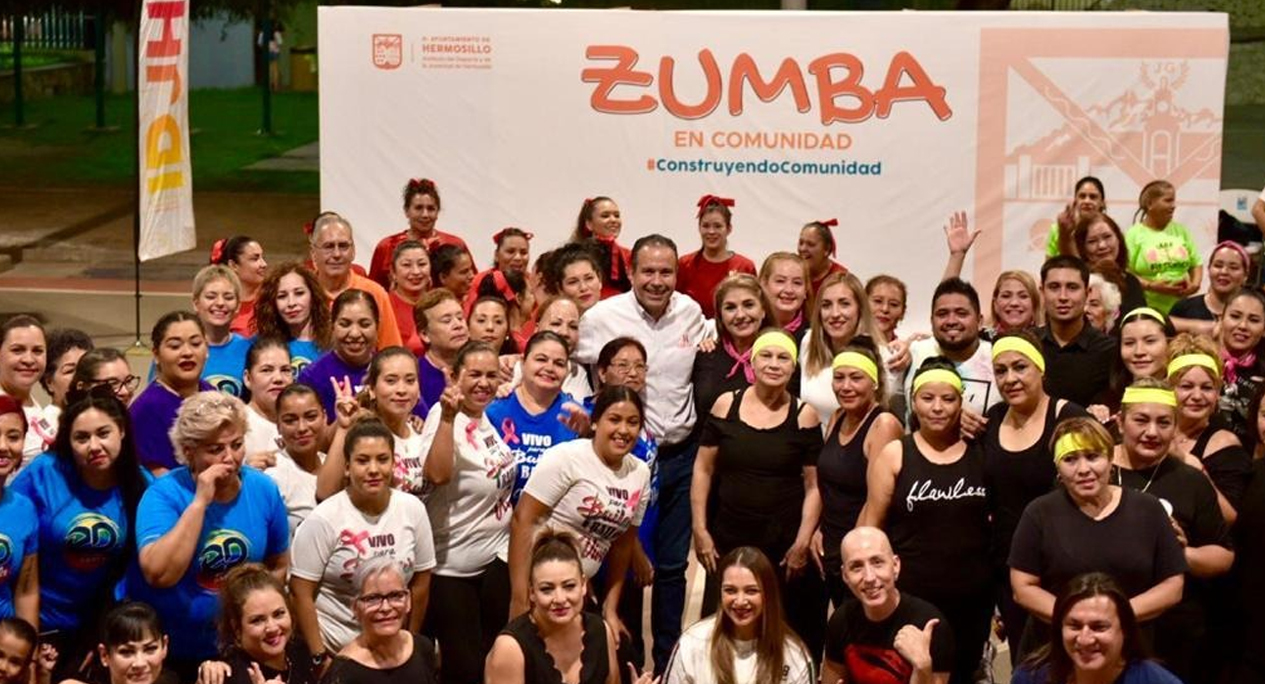 Cumple Toño Astiazarán compromiso con Zumba en Comunidad