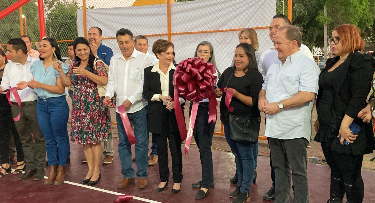 Beneficia Gobierno de Sonora a familias de la colonia Villa Bonita en Cajeme con entrega de cancha deportiva y rehabilitación de tres parques