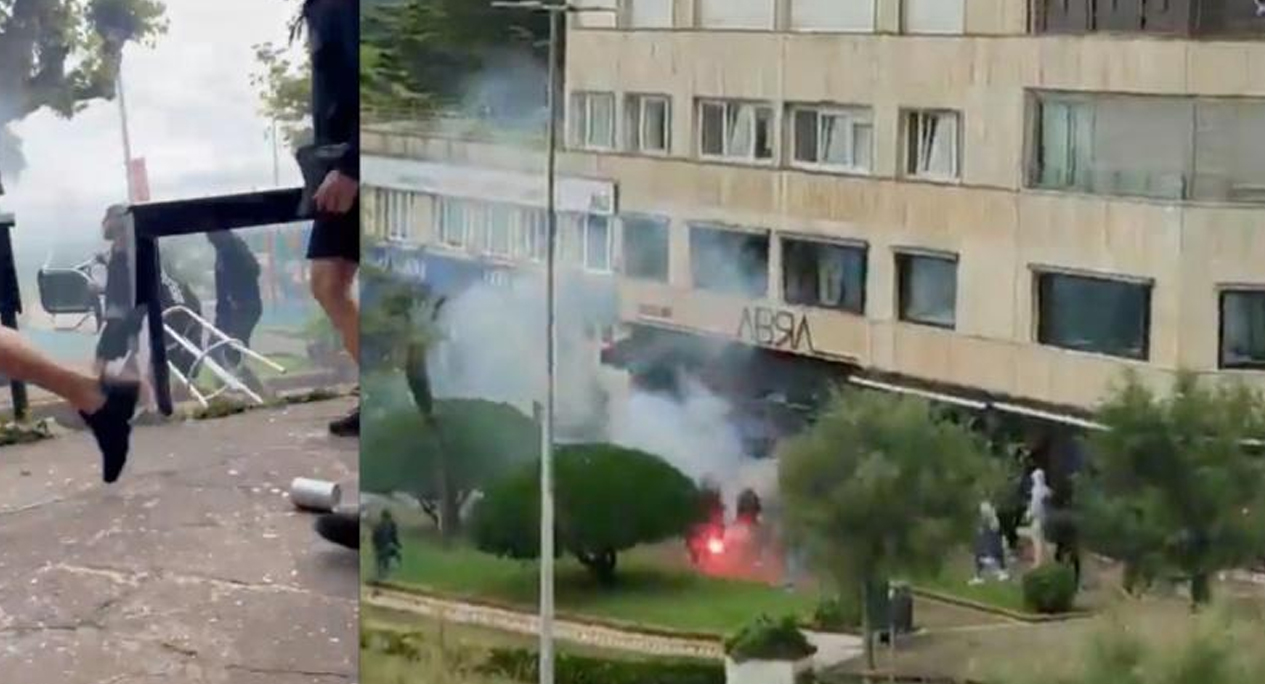 ¡Terror en España! Afición del Málaga y Racing provocan caos con su BRUTAL batalla campal