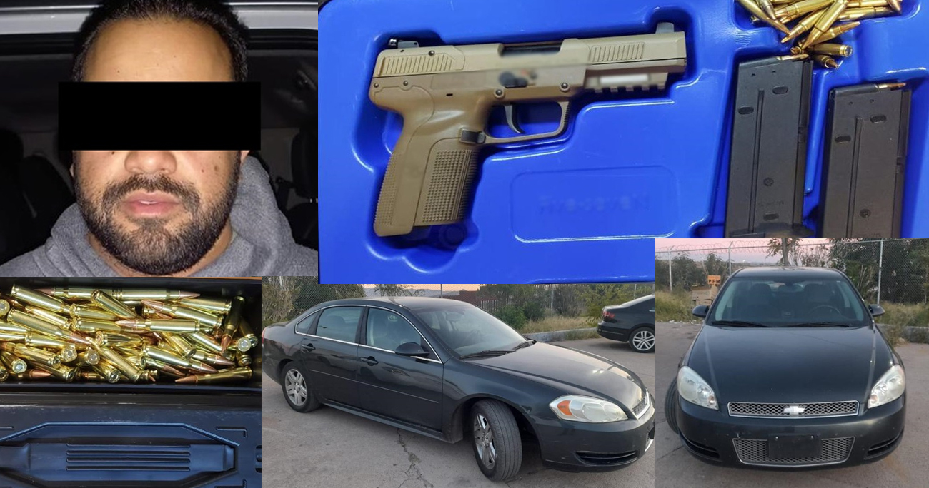 Frustran Policía Estatal y personal de Aduanas ingreso de armas a Sonora