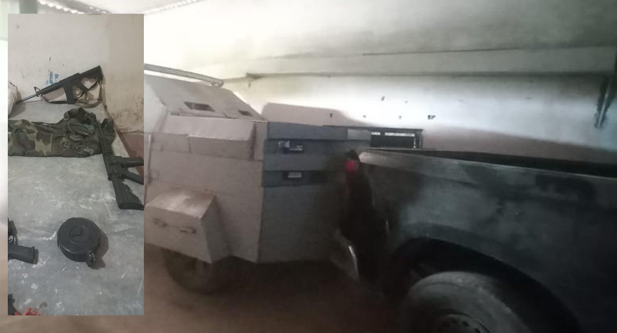 Decomisan autoridades armamento, droga y una unidad blindada en Vícam