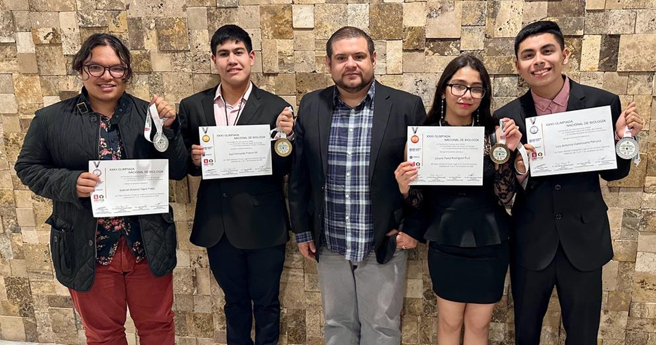 Ganan alumnos de Cecyte y Cobach Sonora medallas de oro, plata y bronce en Olimpiada Nacional de Biología.