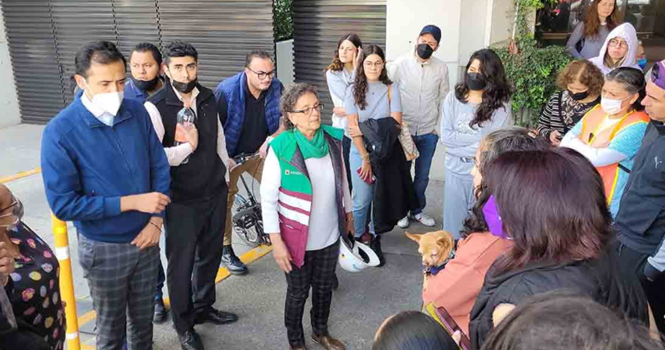 Evacuan a más de 500 personas por fuga de gas en colonia Insurgentes Mixcoac