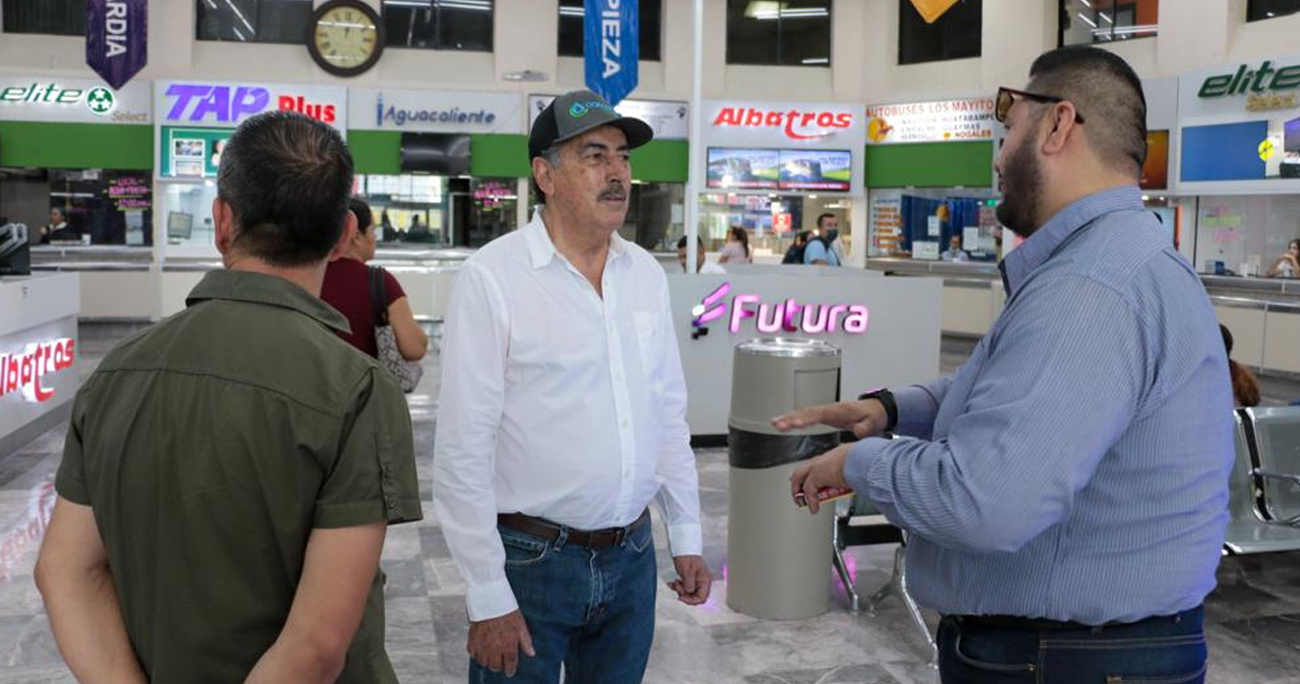 REFUERZAN MEDIDAS DE SEGURIDAD EN LA CENTRAL DE AUTOBUSES