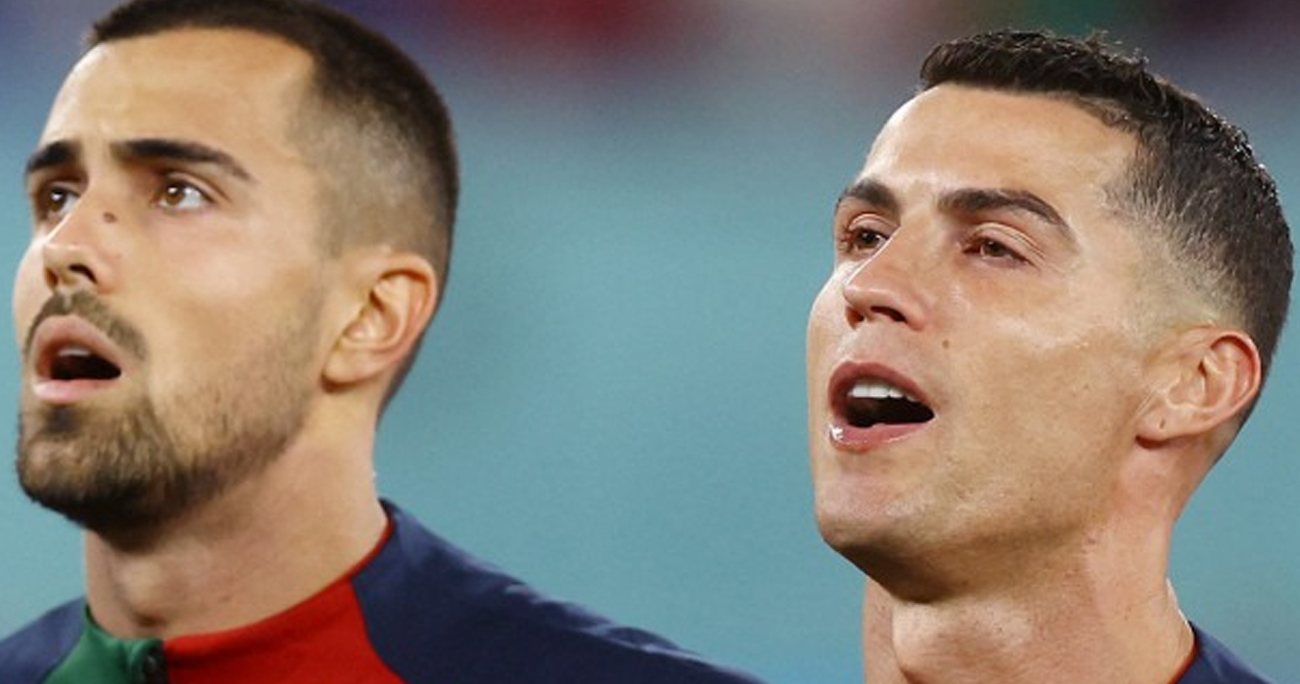 ¡Qué sentimiento! Cristiano Ronaldo lloró al cantar el himno de Portugal