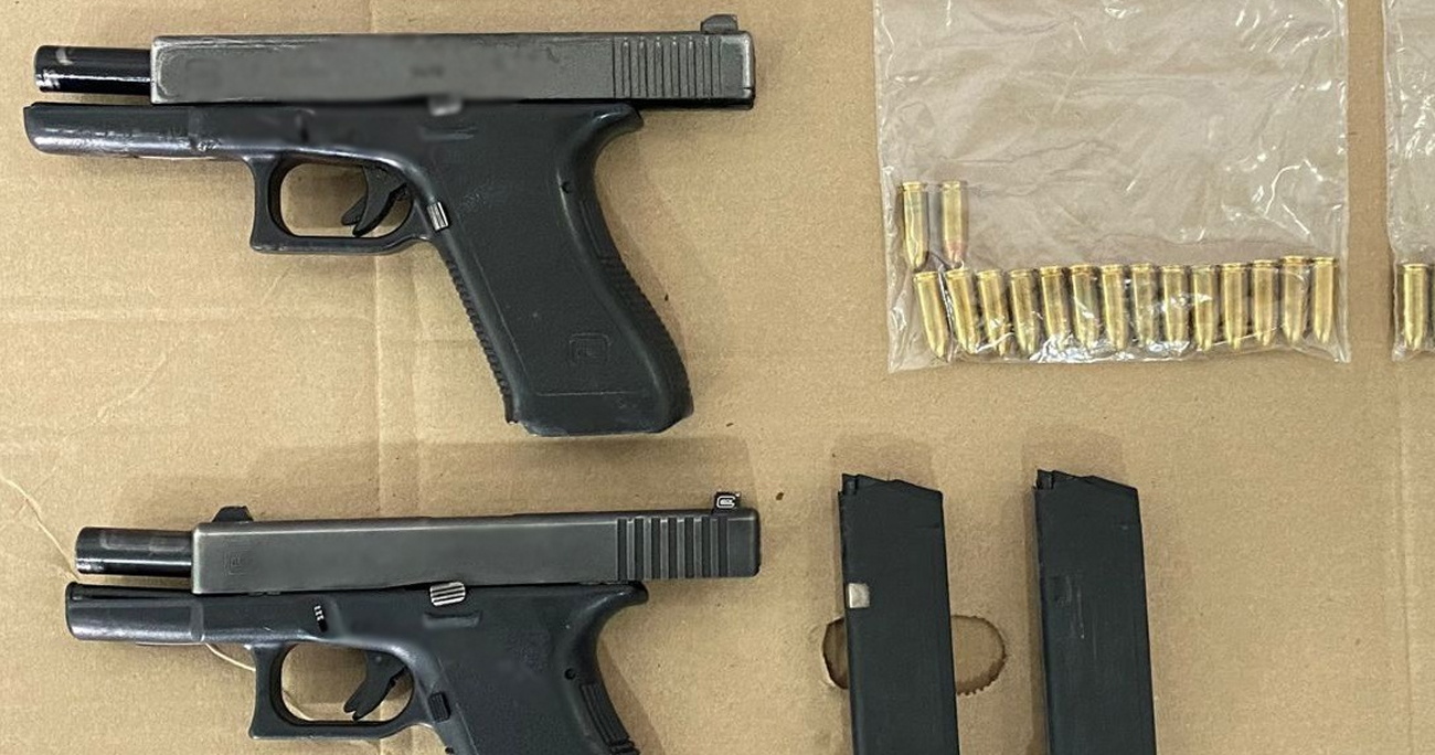 Aseguran Policía Estatal y Municipal armas de fuego en Cajeme