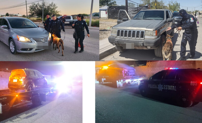 Recupera Policía Estatal tres vehículos robados en Hermosillo