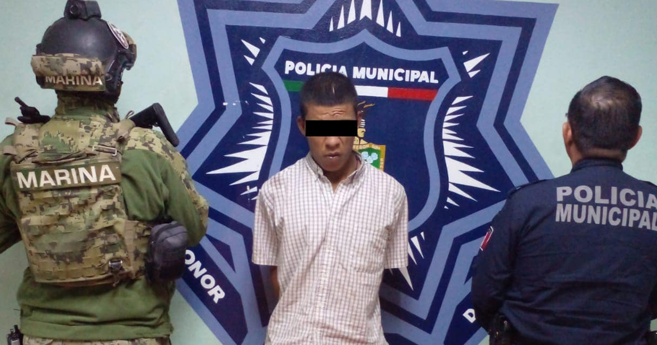 CAPTURA SSPM Y MARINA A SUJETO CON DROGAS