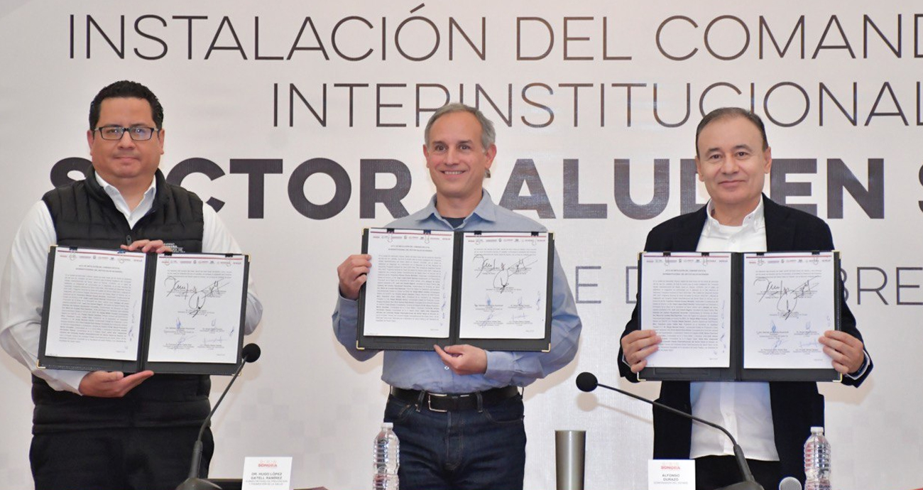 Atestigua gobernador Alfonso Durazo Instalación del Comando Estatal Interinstitucional del Sector Salud