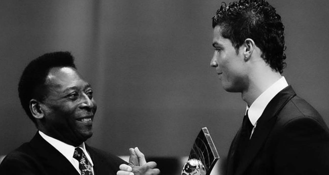 Cristiano da lección a Messi; escribe emotiva despedida para Pelé