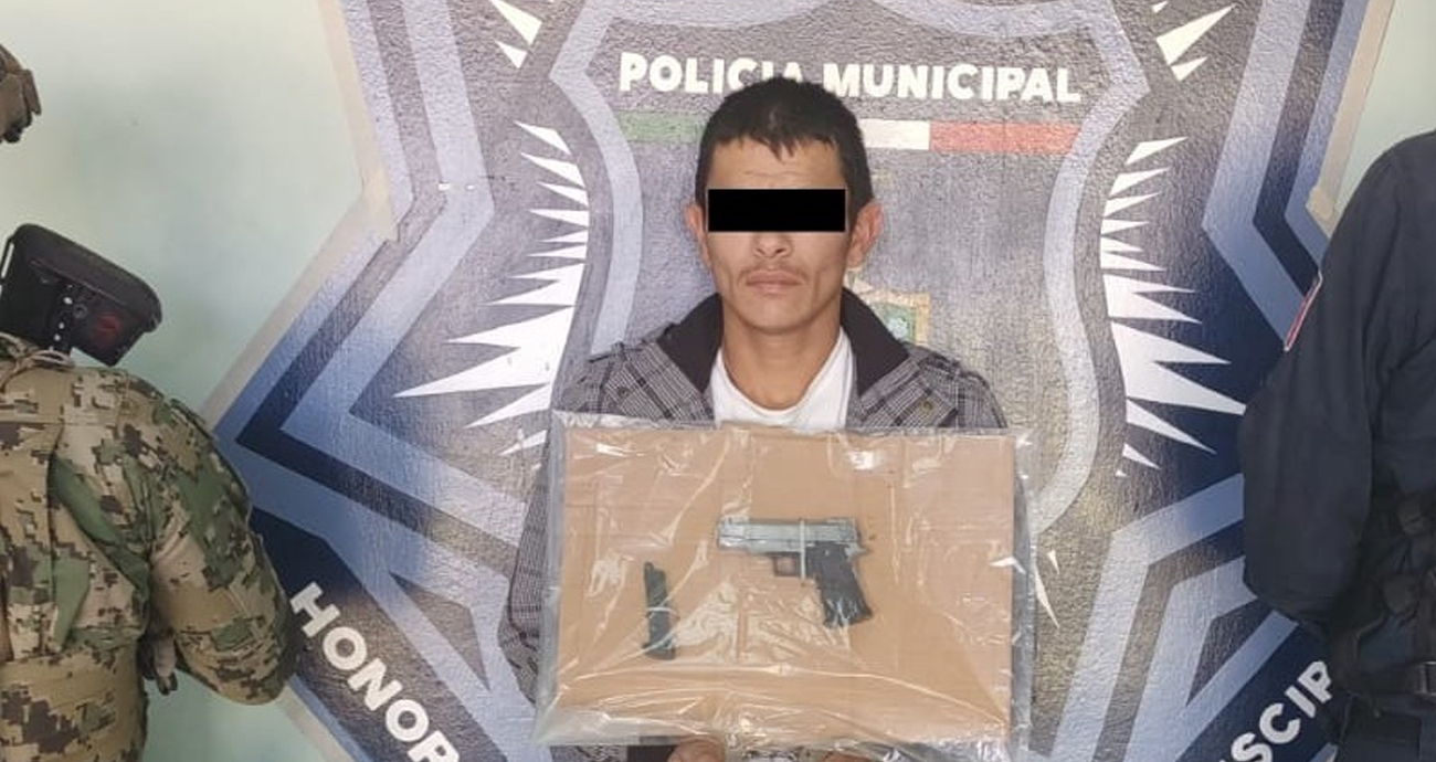 CAPTURA SSPM EN OPERATIVO A SUJETO CON DROGA Y ARMA DE FUEGO
