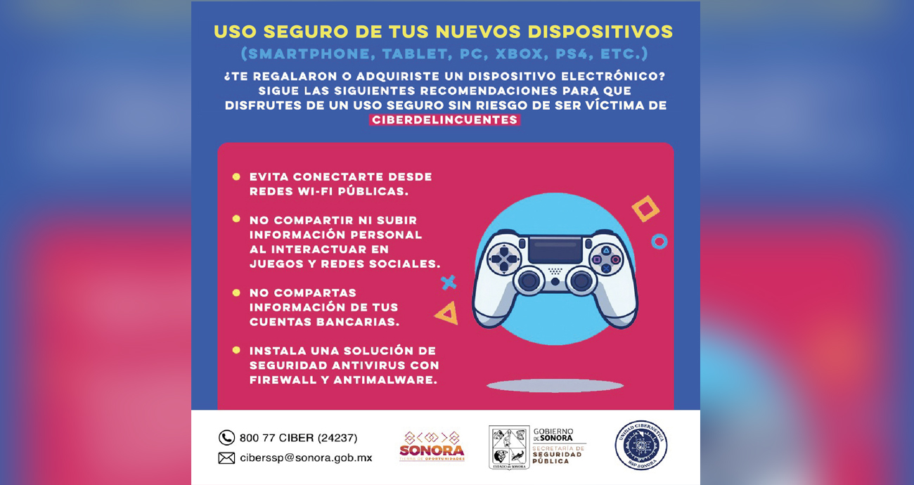 Necesario extremar seguridad en dispositivos electrónicos nuevos: Unidad Cibernética