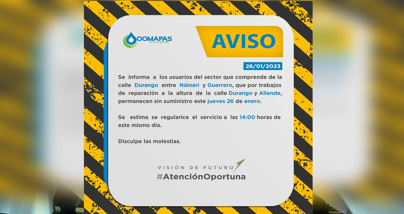 Aviso importante