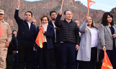 Gobernador Alfonso Durazo da banderazo a inicio de obra del Complejo de Seguridad Pública en Guaymas - Empalme