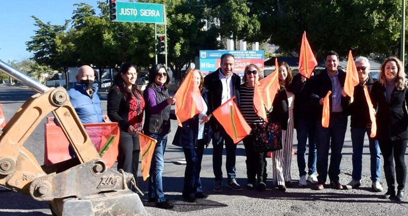 Inicia Toño Astiazarán reconstrucción de un crucero más en Hermosillo