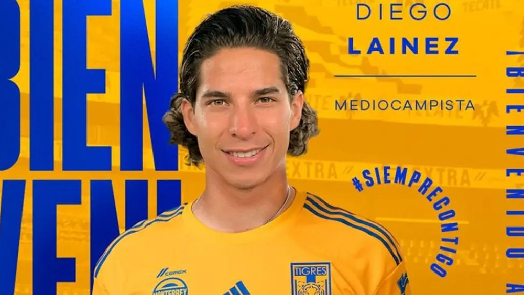 Llega Diego Lainez para «reforzar» a Tigres de la UANL
