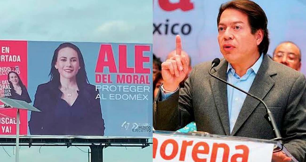 Morena denuncia a la priista Alejandra del Moral por espectaculares en Edomex