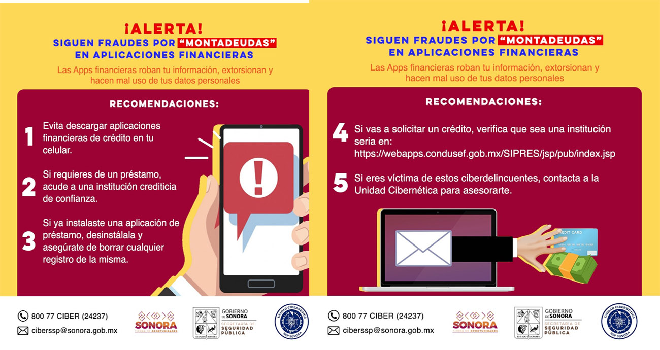 Llama Unidad Cibernética a prevenir fraudes por montadeudas en aplicaciones financieras