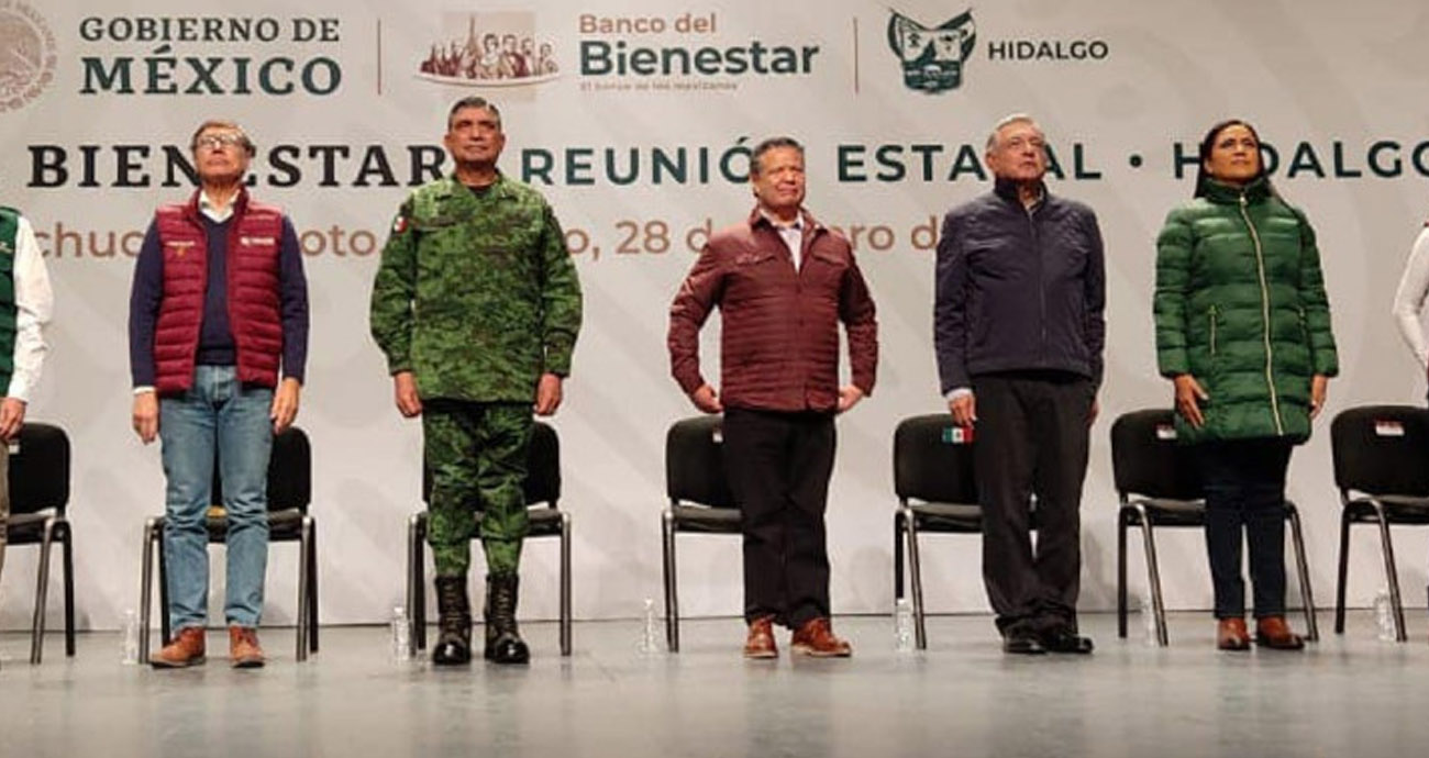 Se reúne López Obrador con personal del Bienestar en Hidalgo a puerta cerrada