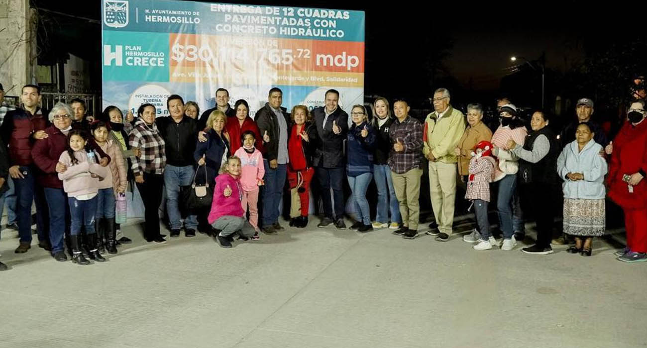 Entrega Toño Astiazarán 12 cuadras pavimentadas de la avenida Villa Juárez