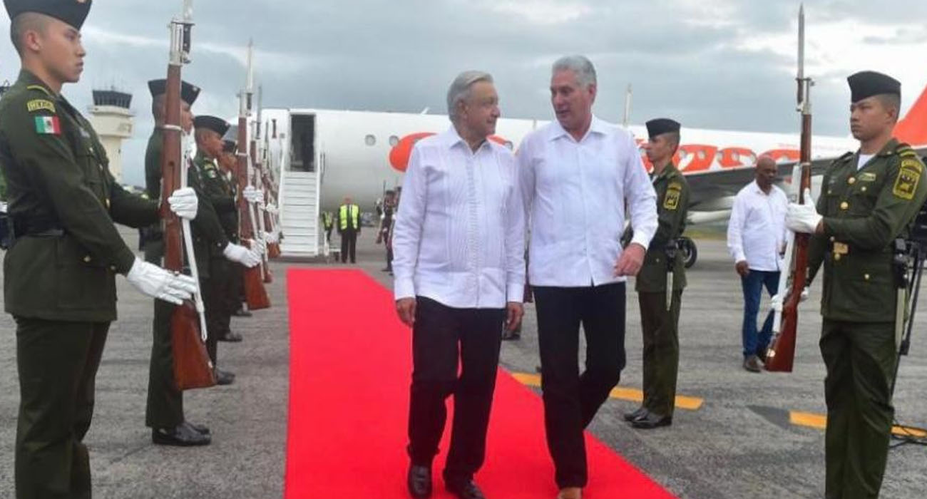 AMLO recibe a Miguel Díaz-Canel como un invitado «distinguido, admirado y fraterno»