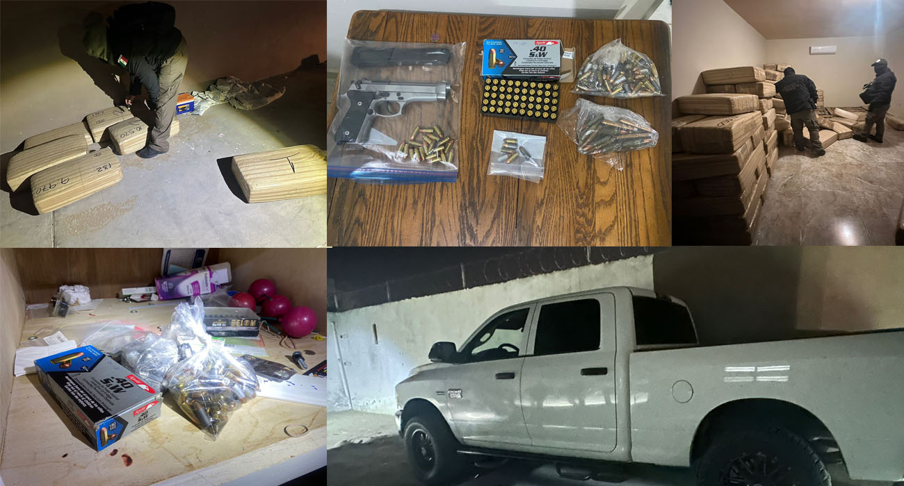 Mesa Estatal de Seguridad asegura más de una tonelada de marihuana en San Luis Río Colorado