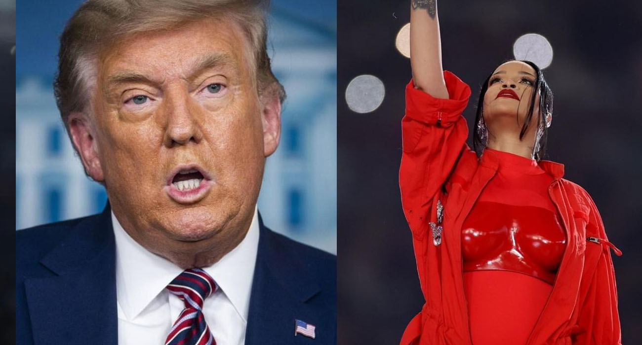Trump arremete contra Rihanna por show de medio tiempo en el Super Bowl