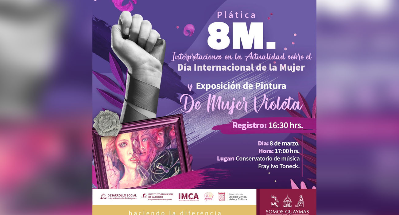 Prepara Ayuntamiento de Guaymas actividades por el Día Internacional de la Mujer