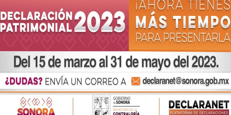 Contraloría Sonora amplía plazo para presentar la declaración patrimonial