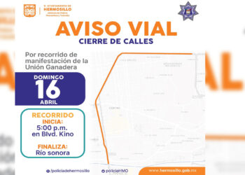 Brindará Policía de Hermosillo vigilancia y apoyo vial por Cabalgata de la Expo Ganadera 2023