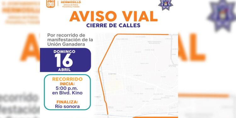 Brindará Policía de Hermosillo vigilancia y apoyo vial por Cabalgata de la Expo Ganadera 2023