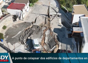 Caos vial en Tijuana por los edificios a punto de colapsar; dan rutas alternas