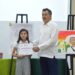 Reconoce Lamarque Cano a niñas y niños ganadores en concurso de dibujo de José María Leyva Cajeme