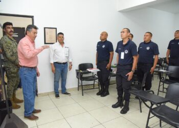 Supervisa Alcalde proyecto de comedor para policías de la  SSPM